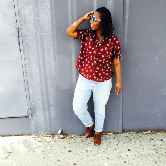 Madewell Palm tree Courier Shirt - Picture 3 of 6